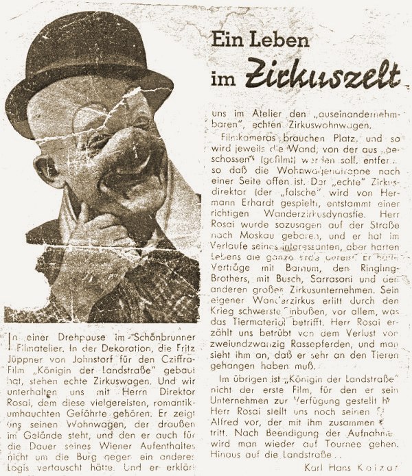 Ein Leben im Zirkuszelt